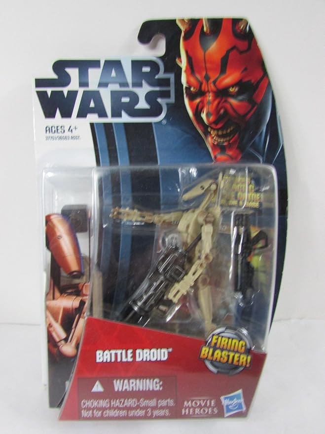 Hasbro Star Wars 2012 Movie Heroes Basic Figure Battle Droid (Maroon)/Star Wars 2012 Movie Heroes Action Figure MH04 Battle Droid [Parallel Import]
