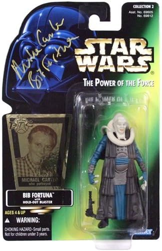 Star Wars Bib Fortuna actor autographed figure/BTC exclusive sticker included