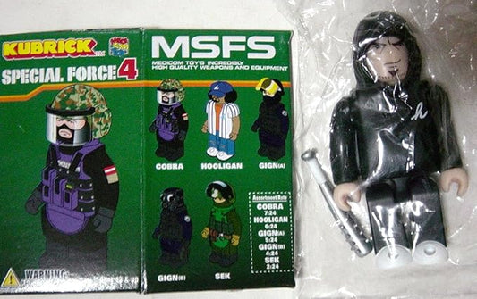 KUBRICK Special Forces Series 4 Secret HOOLIGAN Black Parka