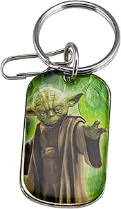 Yoda Jedi Master Star Wars Car Truck SUV Dog Tag Key Chain