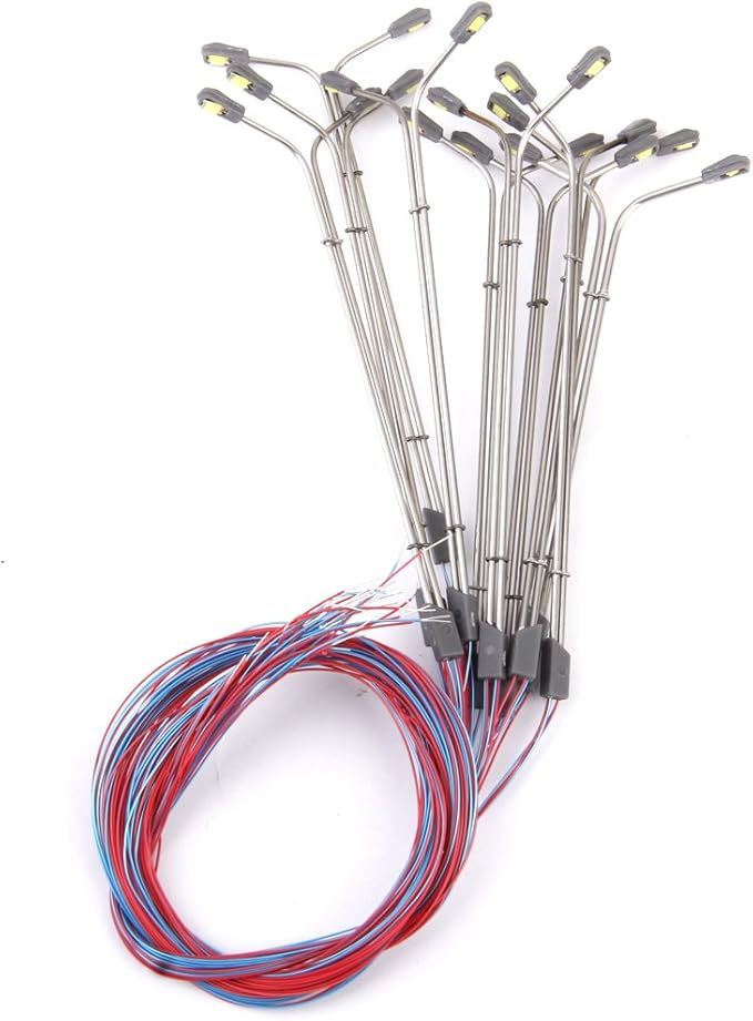[No brand product] Mini model streetlight lamppost railway model diorama A train model LED light (1:150)