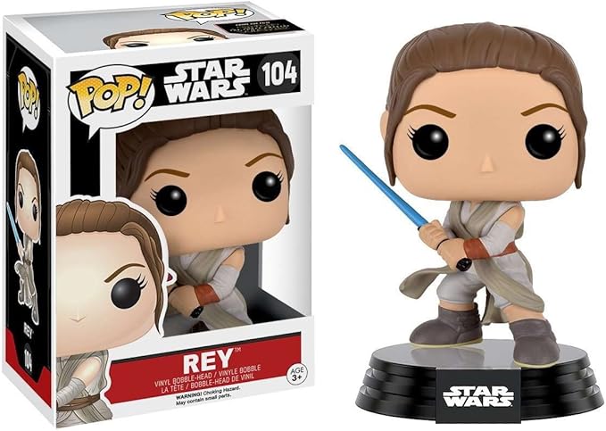 Funko Pop Star Wars Episode 7 - The Force Awakens: Rey w/ Lightsaber Bobble Head