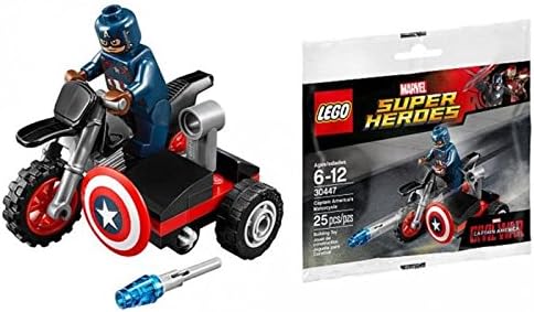 LEGO Marvel Captain America Civil War Captain Americas Motorcycle Mini Set #30447 [Bagged]