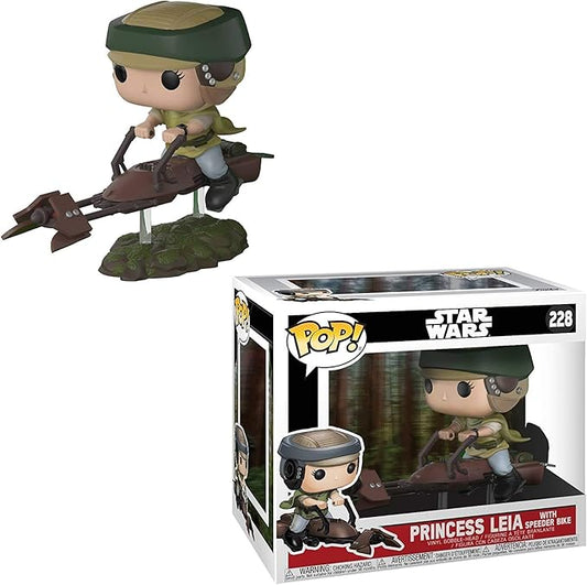 Funko - Figurine Star Wars - Princess Leia On Speeder Pop Rides 18cm - 0889698232531