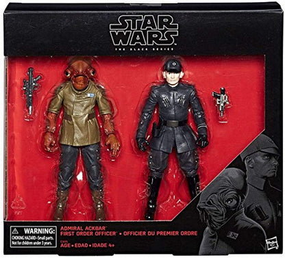 STAR WARS THE LAST JEDI 2017 THE BLACK SERIES 6inch ADMIRAL ACKBAR & FIRST ORDER OFFICER 2PACK [Parallel Import] Latest Movie Episode 8 EP8 TLJ