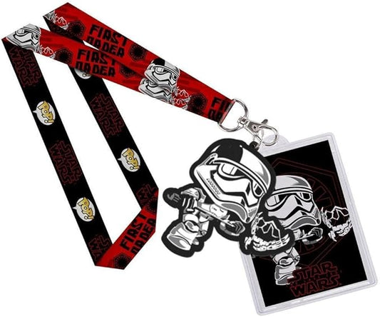 POP! Lanyard ribbon + rubber keychain Star Wars The Last Jedi Stormtrooper / POP! The Last Jedi Star Wars Stormtrooper Keychain + Rubber Ribbon Strap