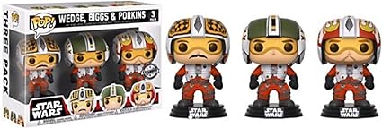 Funko - Figurine Star Wars - 3-Pack Wedge Biggs Porkins Exclu Pop 10cm - 0889698219839
