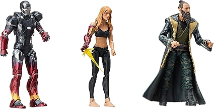 Hasbro Marvel Legends Series Studios The First Ten Years Iron Man 3 Movie Iron Man Mark Xxii, Pepper Potts, The Mandarin 6" Figure 3 Pack (Mcu)