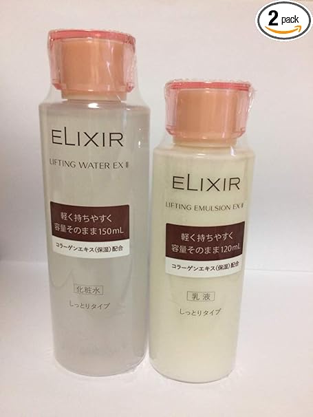 Elixir Lifting Water EX 2 150mL + Lifting Emulsion EX 2 120mL Set (Moist Type)