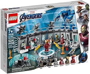 Marvel Avengers Iron Man Hall of Armor 76125 Building Kit - Marvel Tony Stark Iron Man Suit Action Figures (524 Pieces)