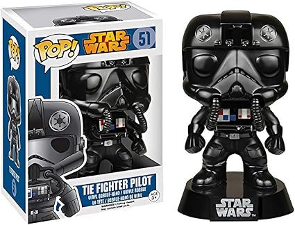 Tie Fighter Pilot: Star Wars x Funko POP! Vinyl Figure & 1 PET Plastic Graphical Protector Bundle [#051 / 05713 - B]