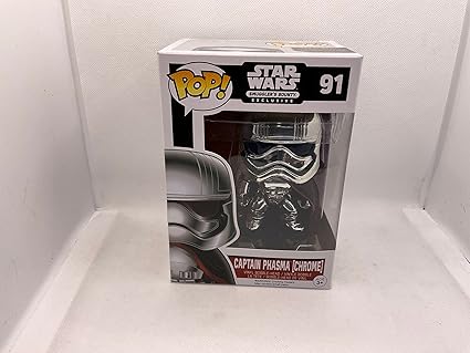 Funko Captain Phasma Chrome (Smuggler's Bounty Exclusive) Star Wars Rebels X Pop Vinyl Figure & POP! Compatible PET Plastic Graphic Protector Bundle [#091]