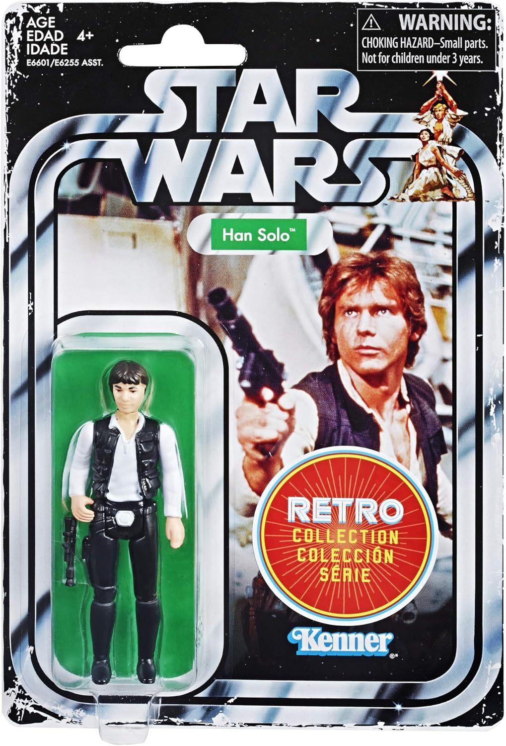Star Wars 3.75inch Basic Figure Retro Collection Series Han Solo / STAR WARS 2019 RETRO COLLECTION SERIES 3.75inch Basic Figure HAN SOLO [Parallel Import] Latest Old Kenner Vintage First 12