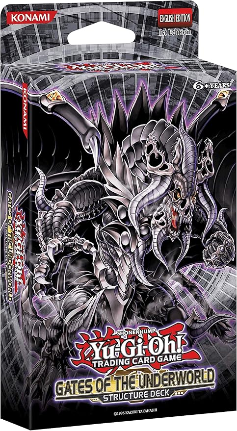 Yu-Gi-Oh! Trading Cards Gates of the Underworld Structure Deck | 1 Ultra Rare Card | 2 Super Rare Cards | 1 Game Mat Multicolor (728192502620)