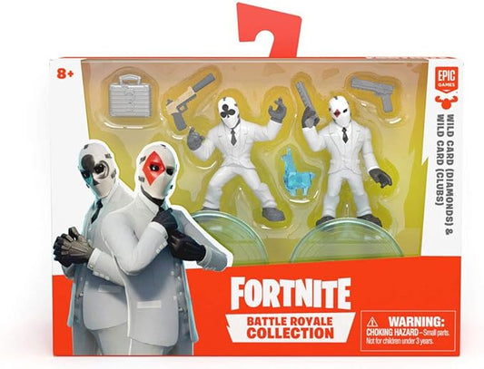 Fortnite Collection Mini Figure Set of 2 009 Wild Card (Diamond) & Wild Card (Club)