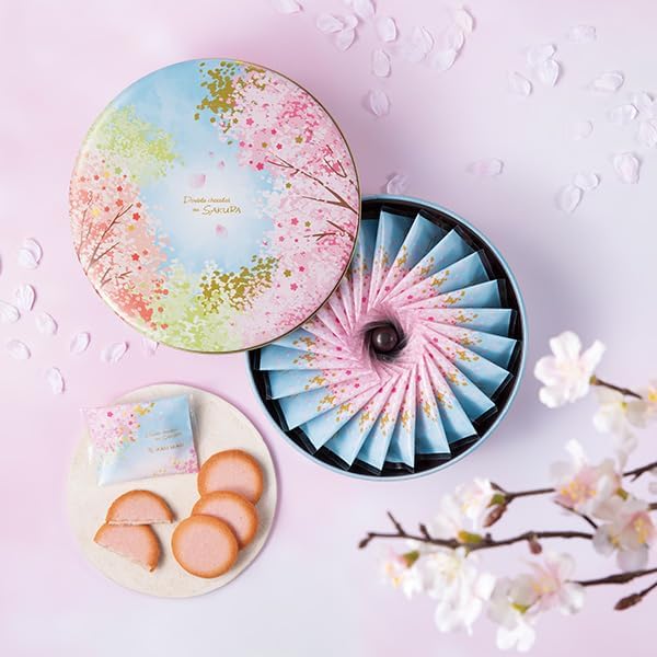 YOKUMOKU Sweets Sweets Gift Western Sweets Assortment Present Cigar Individually Wrapped Double Chocolat Au Sakura 24 Pieces