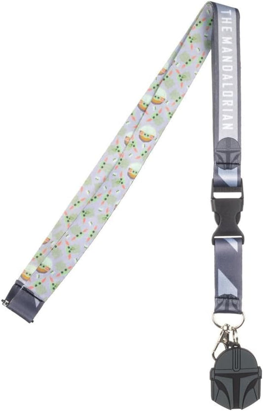 Bioworld Star Wars The Mandalorian Grogu Lanyard & Charm