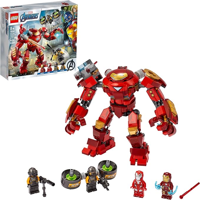 LEGO Iron Man Hulkbuster vs A.I.M. Agent Superhero Playset Marvel Avengers 456 Pieces LEGO 76164