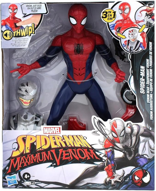 Hasbro Marvel Spider-Man Maximum Venom Spider-Man Figure Hasbro MARVEL SPIDER-MAN MAXIMUM VENOM Venom Disney XD