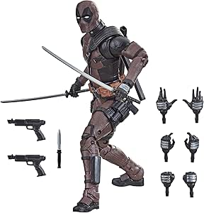 Hasbro Marvel Legends Series 6" Premium Deadpool Action Figure Toy Deadpool 2 Movie and 11 Accessories for Ages 14 and Up