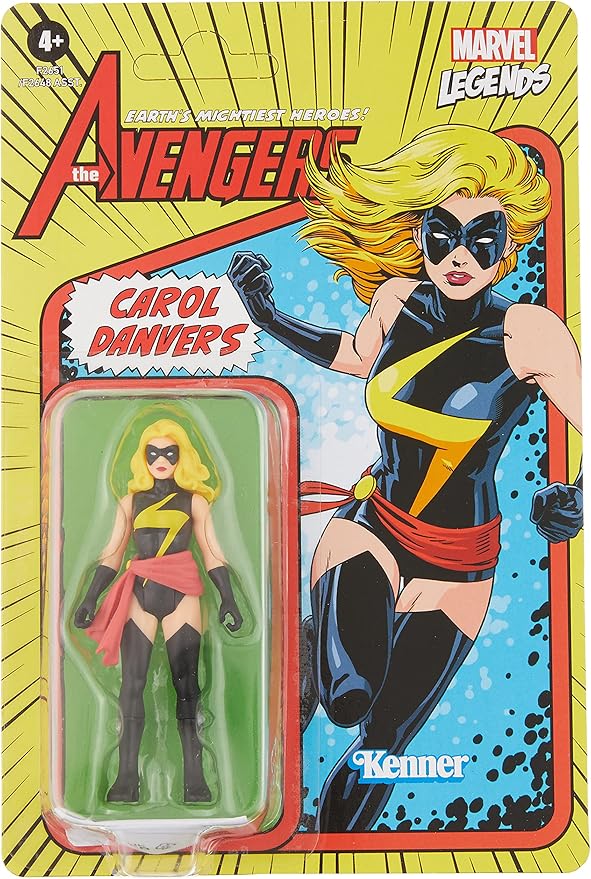 Marvel Hasbro Legends Series 3.75-inch Retro 375 Collection Carol Danvers Carol Danvers Action Figure