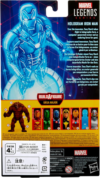 Hasbro MARVEL Marvel Legend Series Iron Man Comics Hologram Iron Man 6 Inch Action Figure F0358 Genuine Build-A-Figure Parts Included