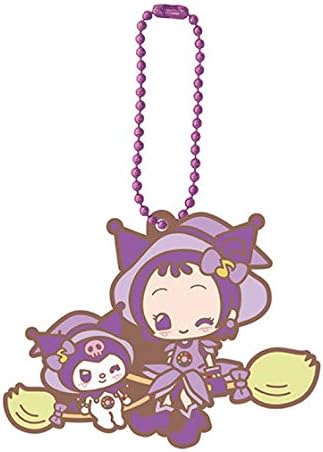 Ojamajo Doremi x Sanrio Characters Special Rubber Mascot 2 [4. Kuromi & Onpu] (single item) Gacha Gacha Capsule Toy