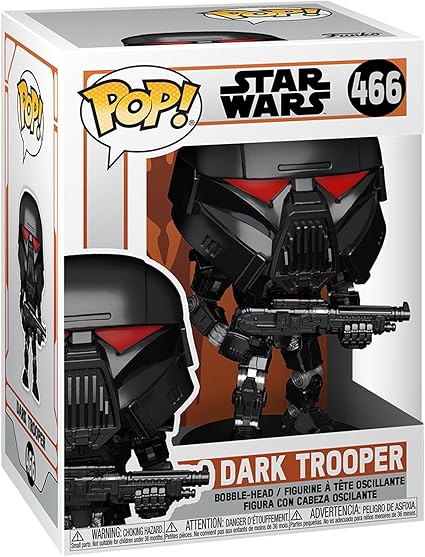 FUNKO POP! STAR WARS: Mandalorian- Dark Trooper (Battle)