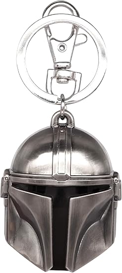 Disney Star Wars The Mandalorian Helmet Pewter Key Ring (Disney Star Wars The Mandalorian Helmet Keychain) [Parallel Import]