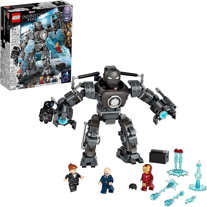 LEGO Marvel Iron Man Iron Monger Mayhem 76190 Collector's Building Kit Iron Man Obadiah Steen with Pepper Pot 2021 (479 Pieces)