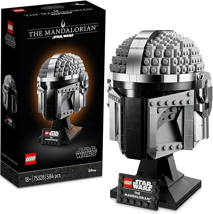 LEGO Star Wars Mandalorian (TM) Helmet 75328 Toy Block Present Space Interior Boys Adults