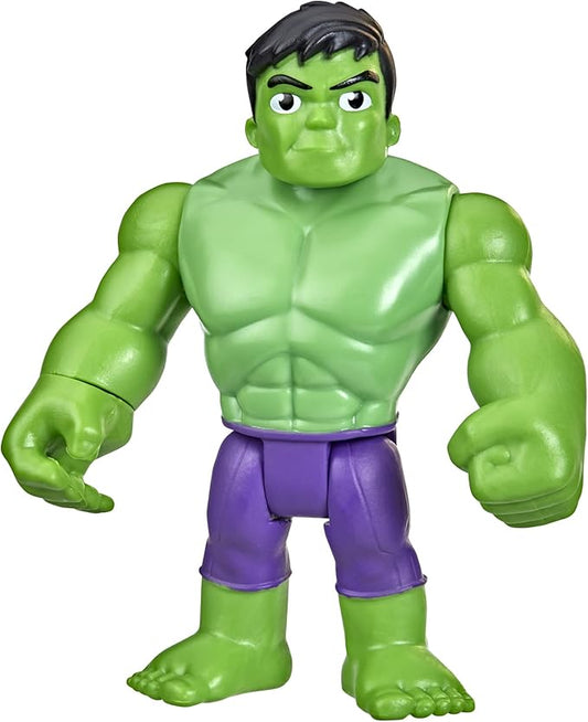 Spider-Man and His Amazing Friends Marvel Hulk Hero Figure Toy 4-Inch Scale Superhero Action Figure Ages 3+ (F3996)