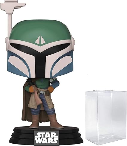 POP Star Wars: The Mandalorian - Covert Mandalorian Funko Pop Vinyl Figure (Includes Compatible Pop Box Protector Case), Multicolor, 9.5cm