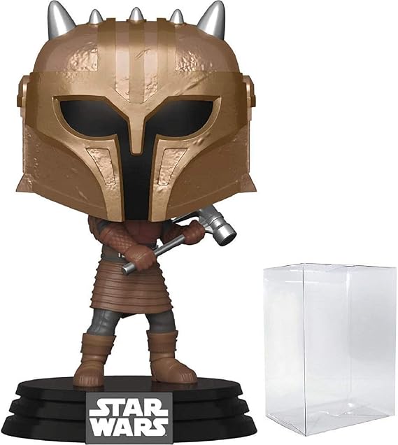 POP Star Wars: The Mandalorian - The Armorer Funko Pop! Vinyl Figure (Includes Compatible Pop Box Protector Case), Multicolor, 3.75"