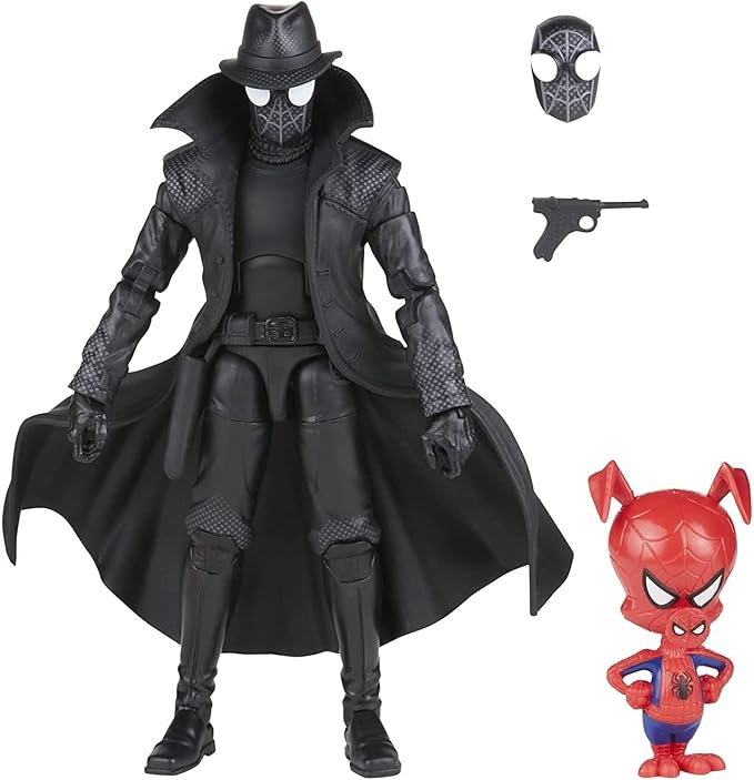 Hasbro Marvel Legends Series Spider-Man 60th Anniversary Spider-Man Noir and Spider-Ham 15cm Action Figure 2 Accessories Multicolor (F3443)