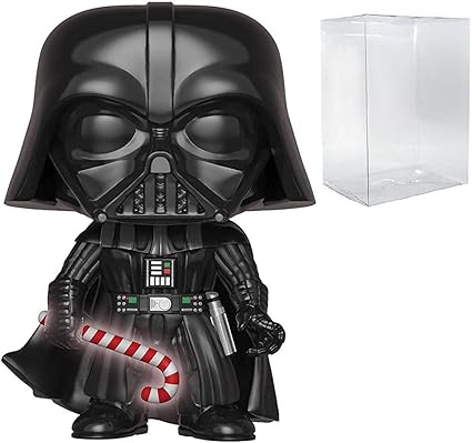 Star Wars: Holiday Darth Vader with Candy Cane Glow in the Dark Chase Funko Pop! Vinyl Figure (Includes Compatible Pop Box Protector Case)