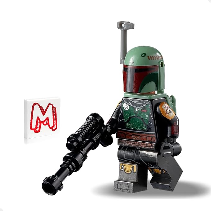 LEGO Star Wars Boba Fett Book Minifigure - Boba Fett Beskar Armor Jetpack with Blaster (75312) 2021