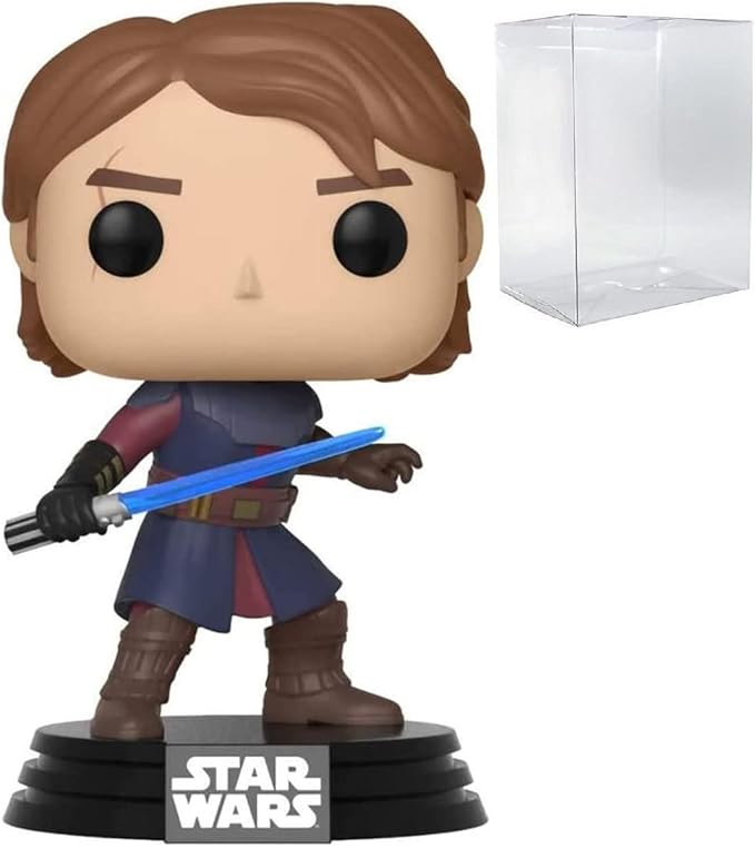 POP Star Wars The Clone Wars Anakin Skywalker Funko Vinyl Figure (Includes Compatible Box Protector Case) Multicolor 3.75"