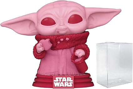 Star Wars Valentine Glow Cookies [Baby Yoda] Funko Pop! Vinyl Figure (Includes Compatible Pop Box Protector Case)