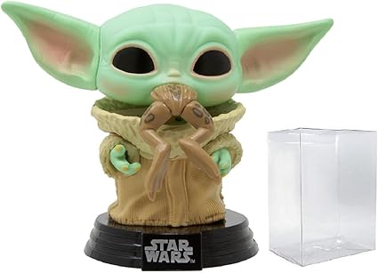 POP Star Wars: The Mandalorian - Frogboy [Grogu] Funko Vinyl Figure (Includes Compatible Box Protector Case)