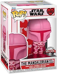 Star Wars Funko POP | Valentine Edition The Mandalorian with Google
