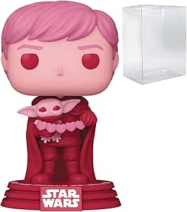POP Star Wars: Valentine - Luke Skywalker & Grogu Funko POP! Vinyl Figure (Includes Compatible Pop Box Protector Case), Multicolor, 3.75"