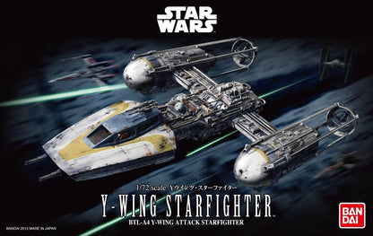 Star Wars Y-Wing Starfighter 1/72 scale color-coded plastic model