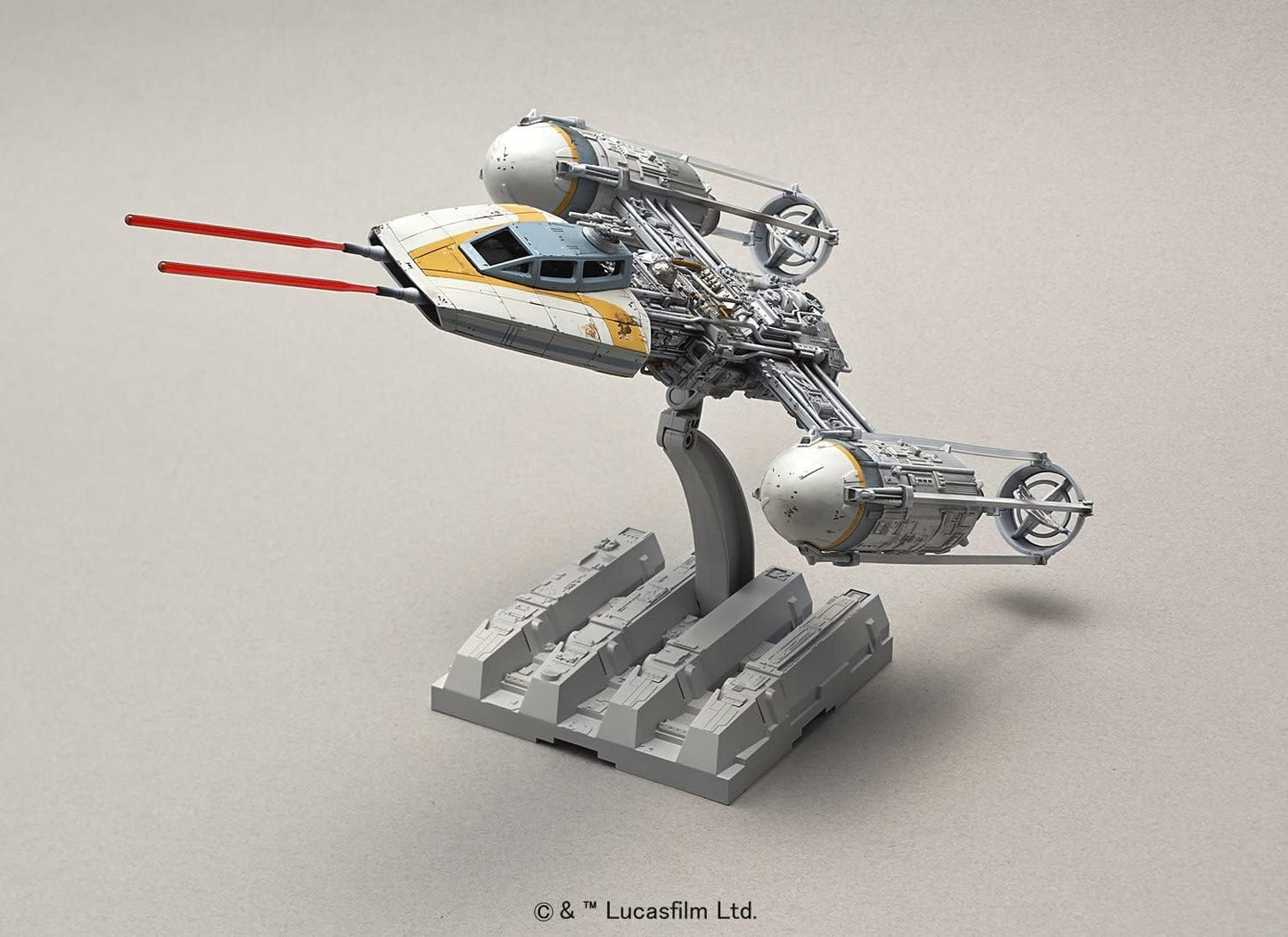 Star Wars Y-Wing Starfighter 1/72 scale color-coded plastic model