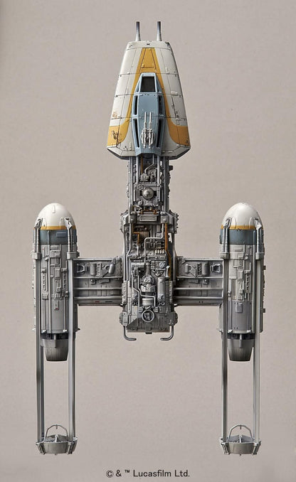 Star Wars Y-Wing Starfighter 1/72 scale color-coded plastic model