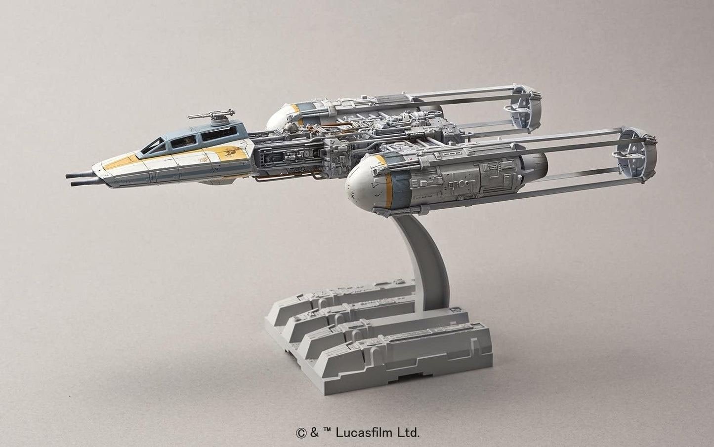 Star Wars Y-Wing Starfighter 1/72 scale color-coded plastic model