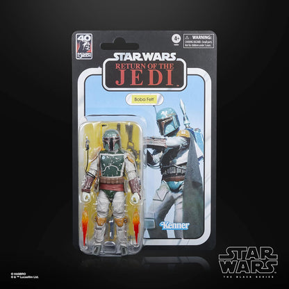 STAR WARS The Black Series Boba Fett, 40th Anniversary Return of The Jedi 6-Inch Collectible Action Figures, Ages 4 and Up (F6855)