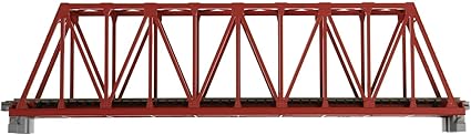 KATO N Gauge Single Track Truss Bridge Red Brown 20-429 Railway Model Supplies