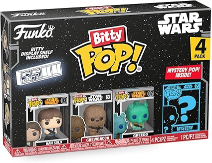 Funko Bitty Pop! StarWars Star Wars Funko Bitty Pop Star Wars Han Solo 4 Piece Set Figure