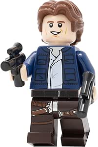 LEGO Star Wars Han Solo minifigure with wavy hair and twin pistols - from Slave One 20th Anniversary Set (75243)